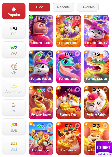 Experiência de Jogos ceobet.com